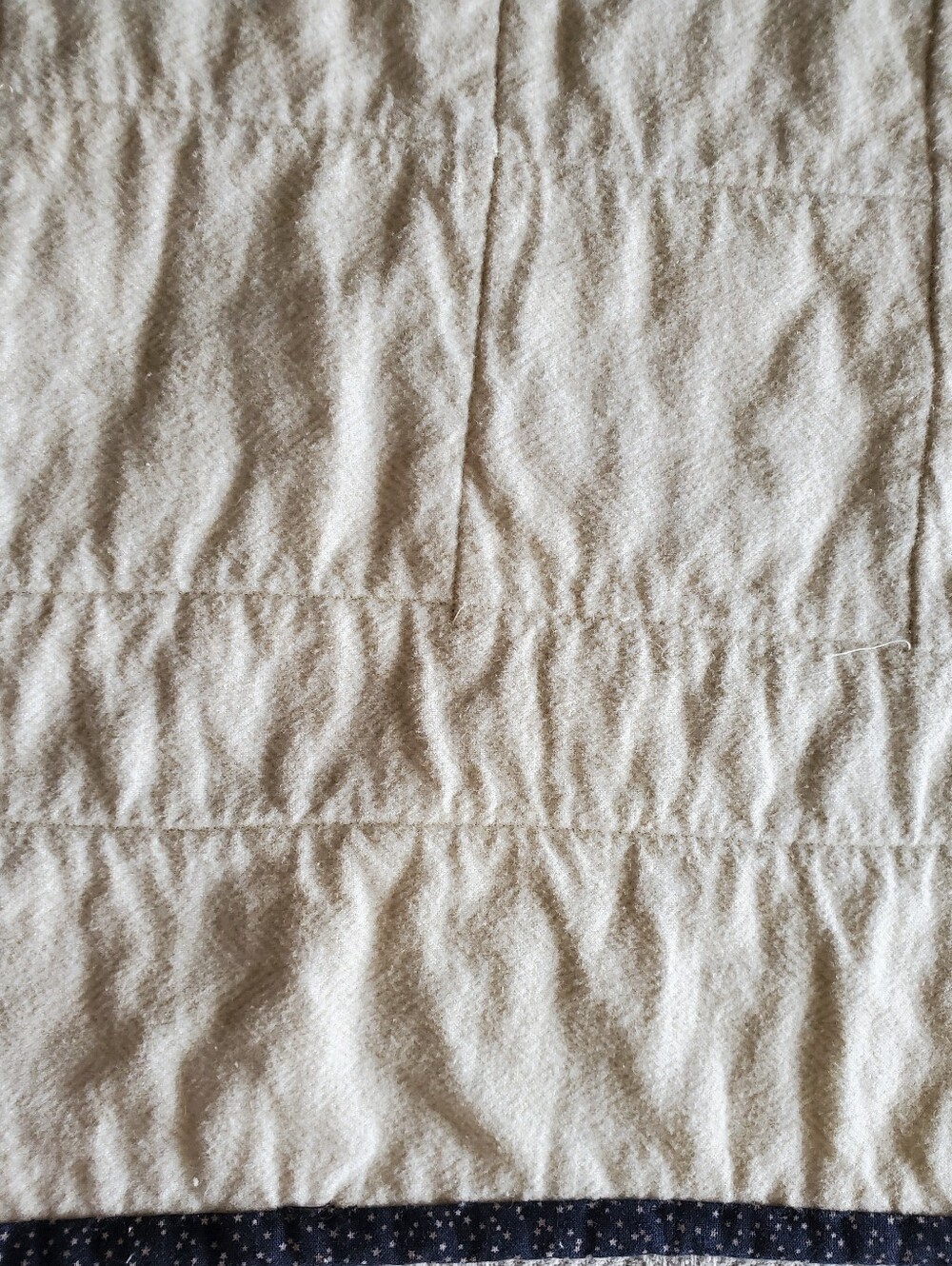 Handmade Rustic Rag Quilt Cozy Lap Blanket Country Table Topper - Picture 10 of 11